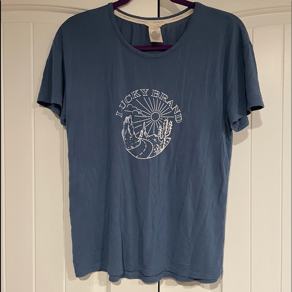 Lucky Brand Desert Road Cactus T-shirt Size: S/CH